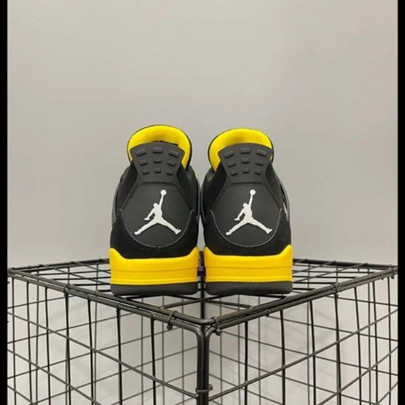 Nike Air Jordan 4 Retro Black and yellow